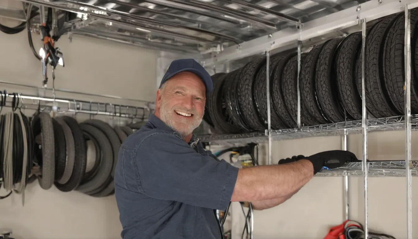 A local garage door provider inspecting a spring in the Methuen Town area